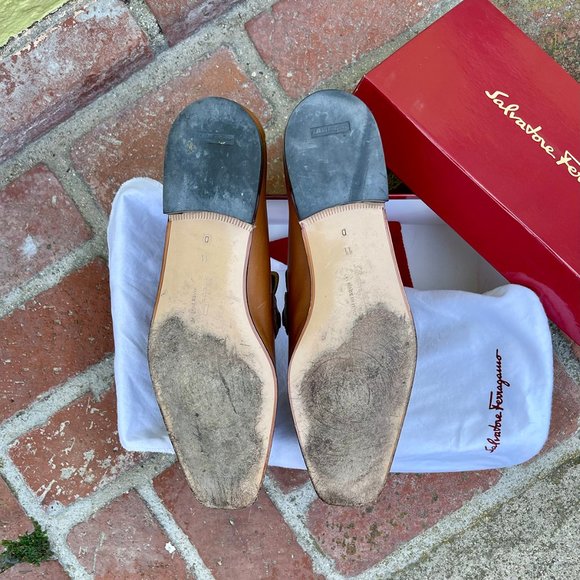 Vintage Salvatore Ferragamo Gancino Loafers, 11 M main image 5